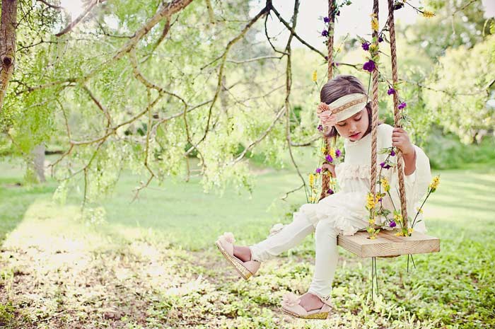 Kinderschaukeln im Garten