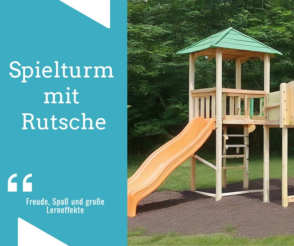 Spielturm mit Rutsche