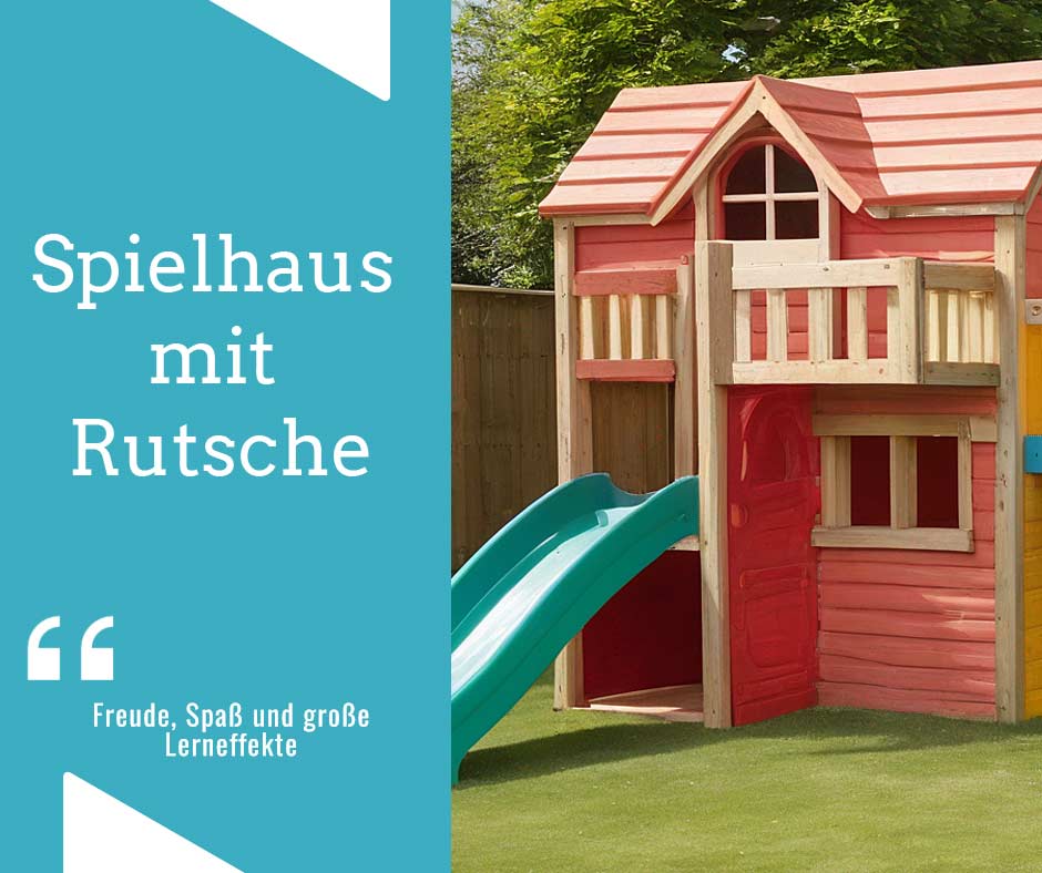 Spielhaus mit Rutsche